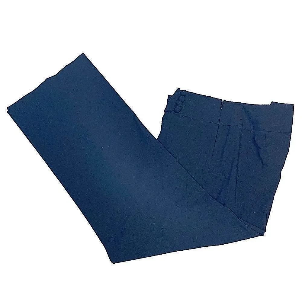 Black Wide Leg Trousers with side zip - Sharagano Studio